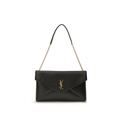 Saint Laurent Black Lamb Ovis Aries Aries Shoulder Bag