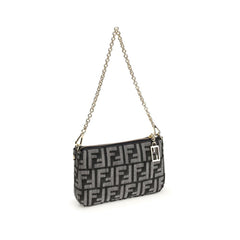 Fendi Blue Cotton Shoulder Bag