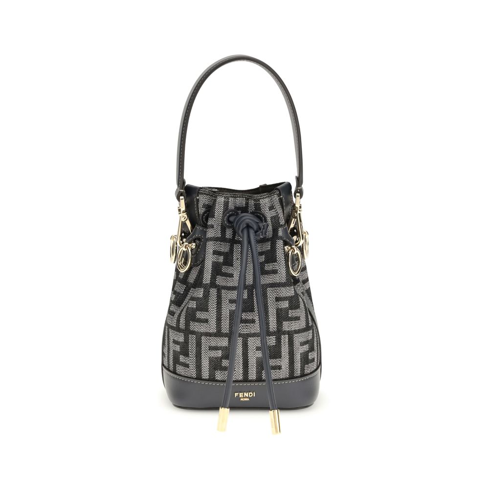 Fendi Blue Fabric Shoulder Bag