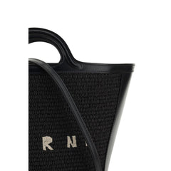 Marni Black Cotton Shoulder Bag