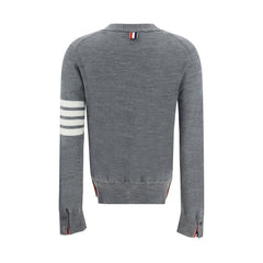Thom Browne Gray Fleece Wool Polo Shirt