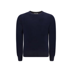 Brunello Cucinelli Blue Fleece Wool Sweater