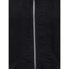 Rick Owens Czarna Kurtka Biker z Wełny Fleece