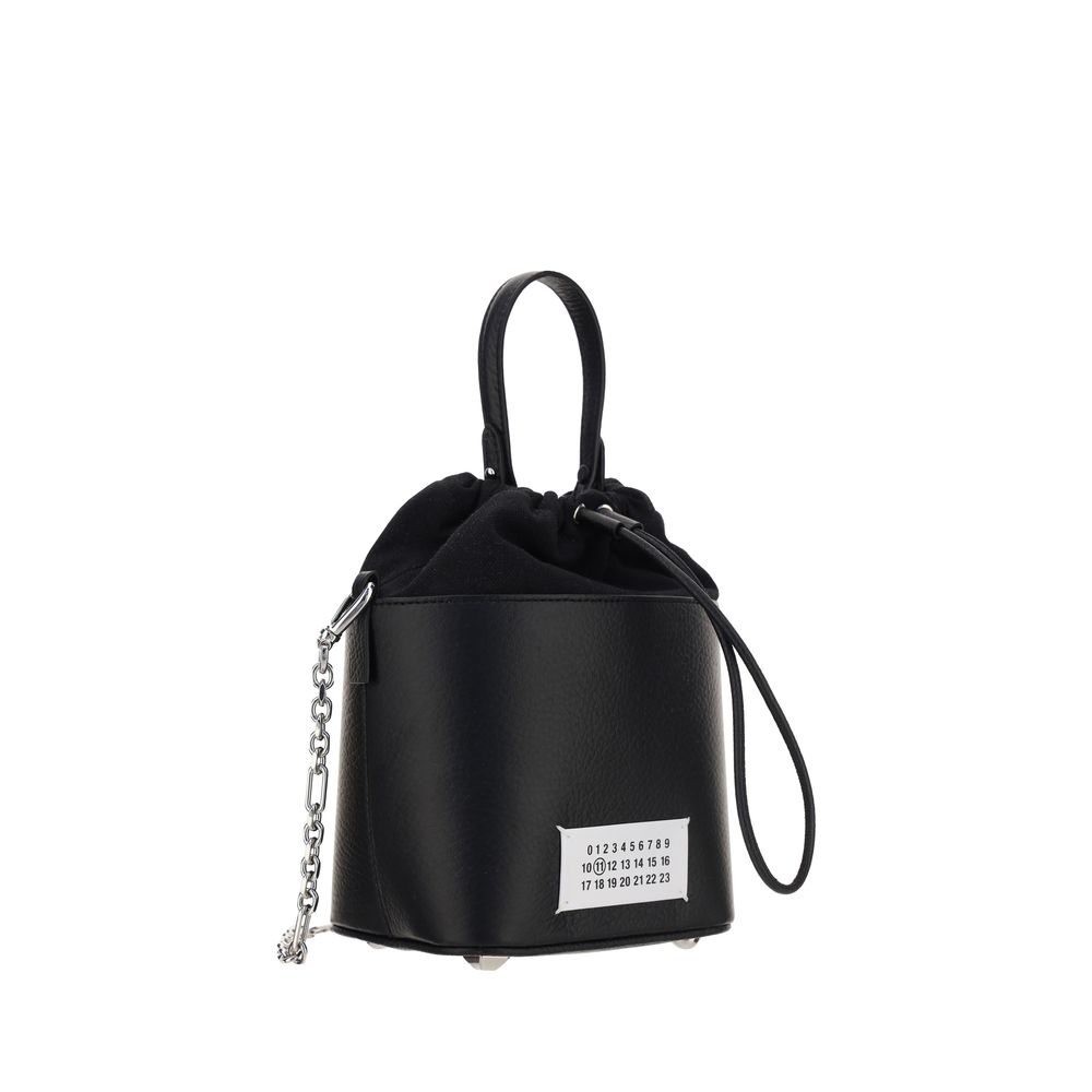 Margiela Bolso Bandolera de Cuero de Vaca Negra Bos Taurus