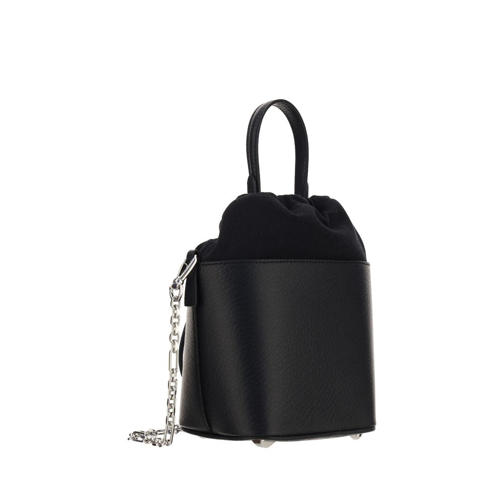 Margiela Bolso Bandolera de Cuero de Vaca Negra Bos Taurus