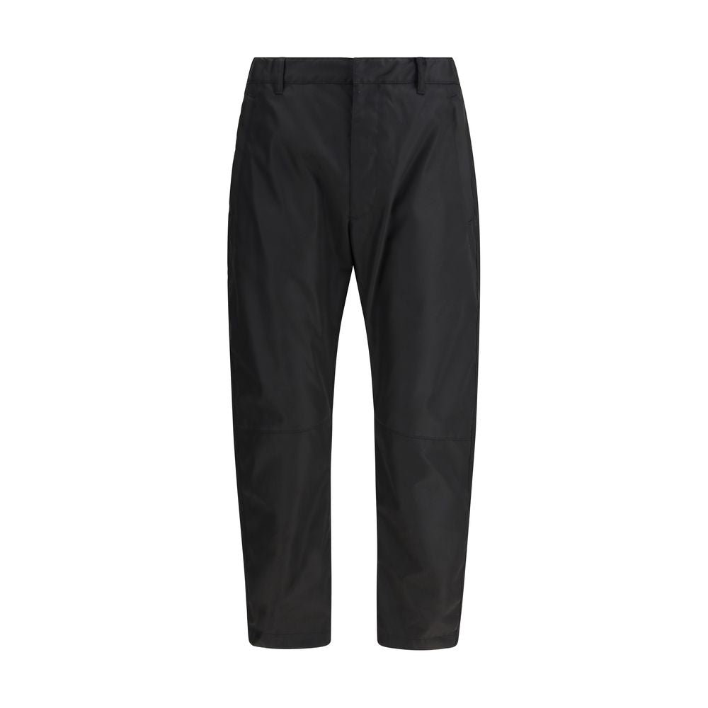 Pantaloni Casual in Poliammide Riciclato Neri Prada