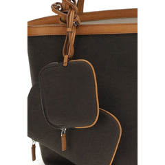 The Row Brown Cotton Shoulder Bag