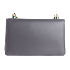 Dolce & Gabbana Gray Calfskin Shoulder Bag