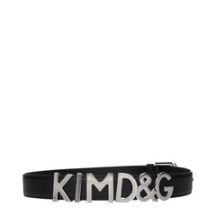 Dolce & Gabbana Black Leather Regular Belt