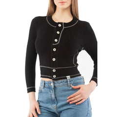 Moschino Multicolor Cotton Long Sleeve T-Shirt - S