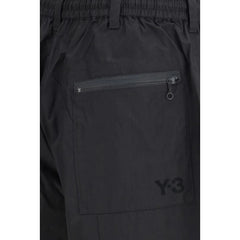 Y-3 Black Cotton Bermuda Shorts