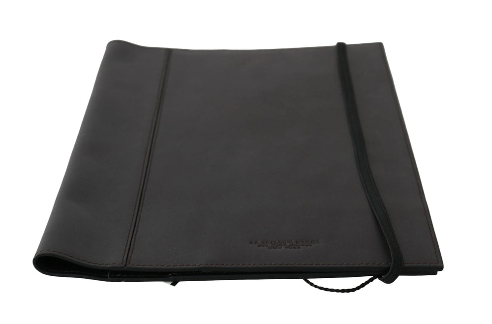 A.G. Spalding & Bros Black Leather Bifold Travel Holder Logo Wallet - Wallets