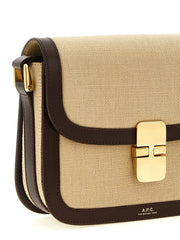 A.P.C. Beige Cotton Crossbody Bag