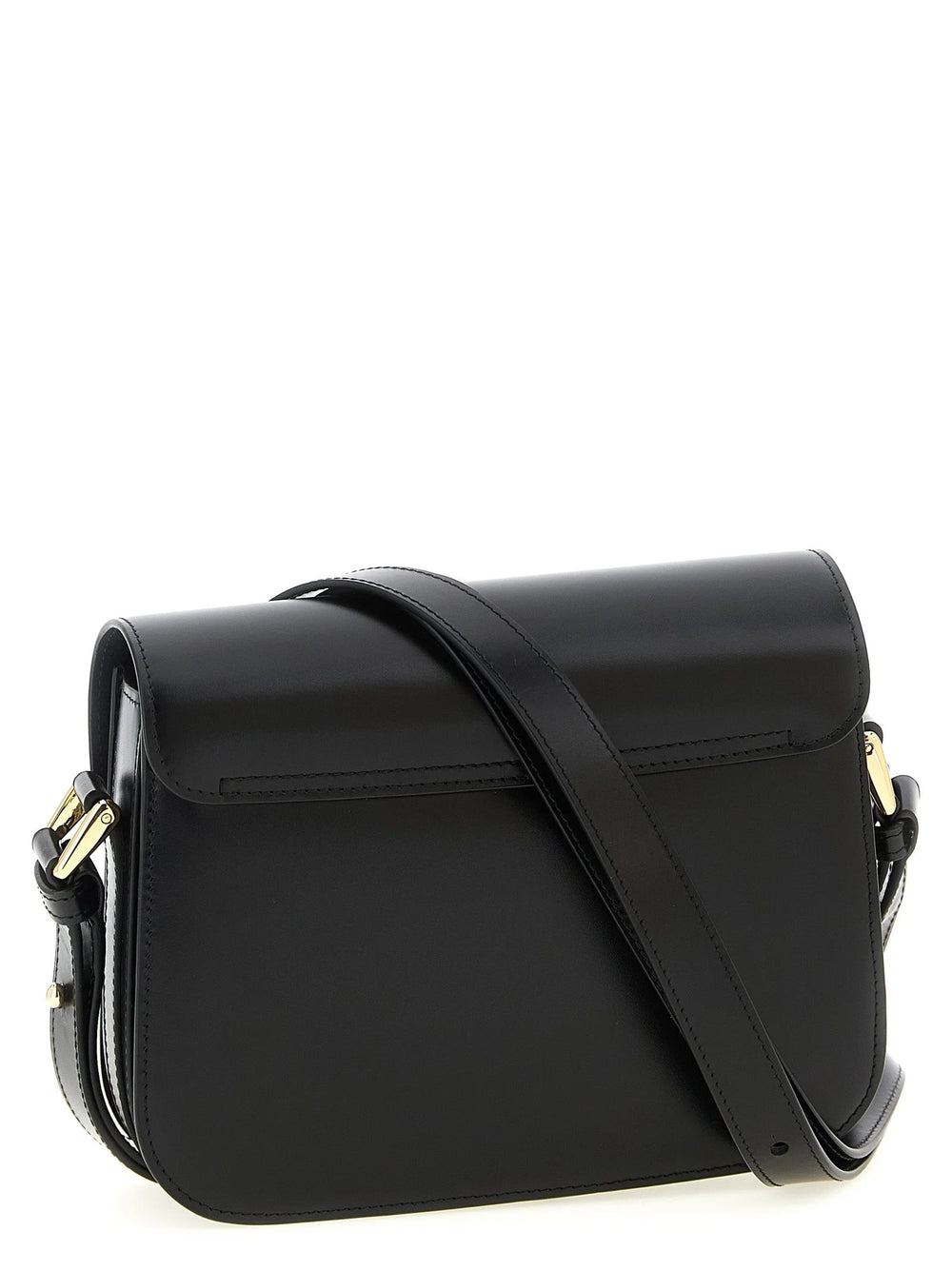A.P.C. Black Cowhide Crossbody Bag