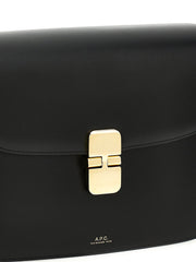 A.P.C. čierna crossbody taška z hovädzej kože