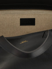 A.P.C. Black Cowhide Tote Bag