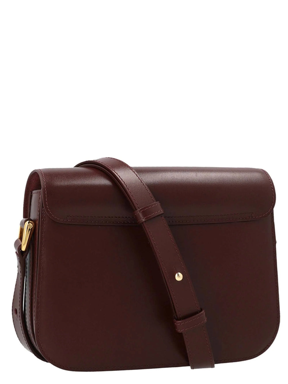 A.P.C. Bordeaux Cowhide Crossbody Bag
