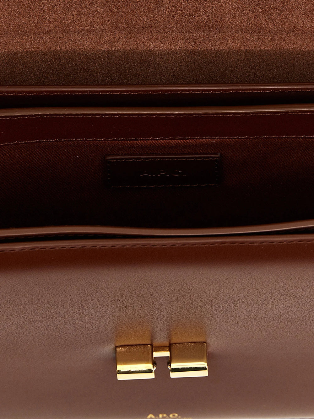 A.P.C. Brown Cowhide Crossbody Bag