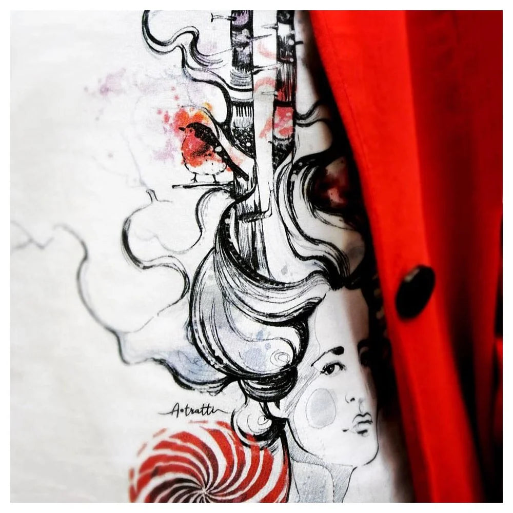 A.Tratti White Viscose Women Top - T-Shirts