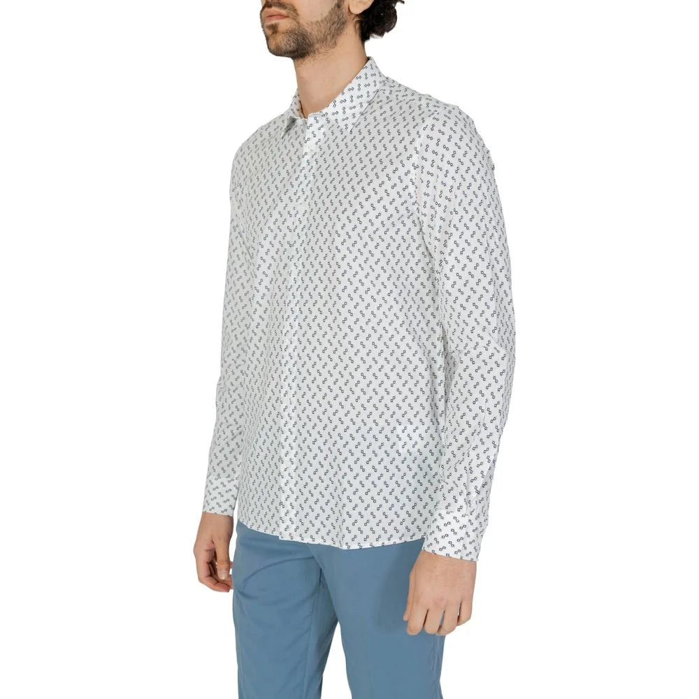 Antony Morato White Viscose Shirt - IT56 | 3XL