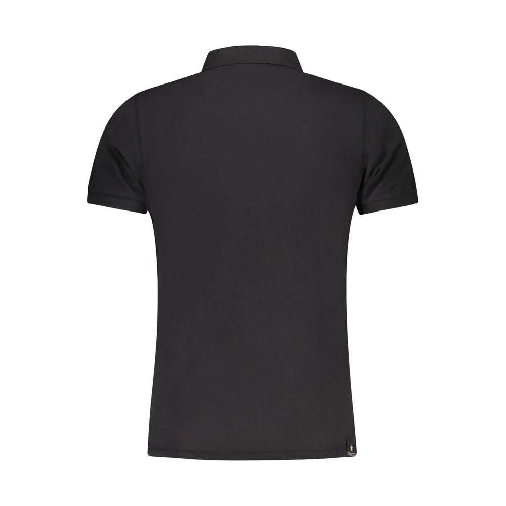 Accademia Militare Black Cotton Polo Shirt - M - Polos
