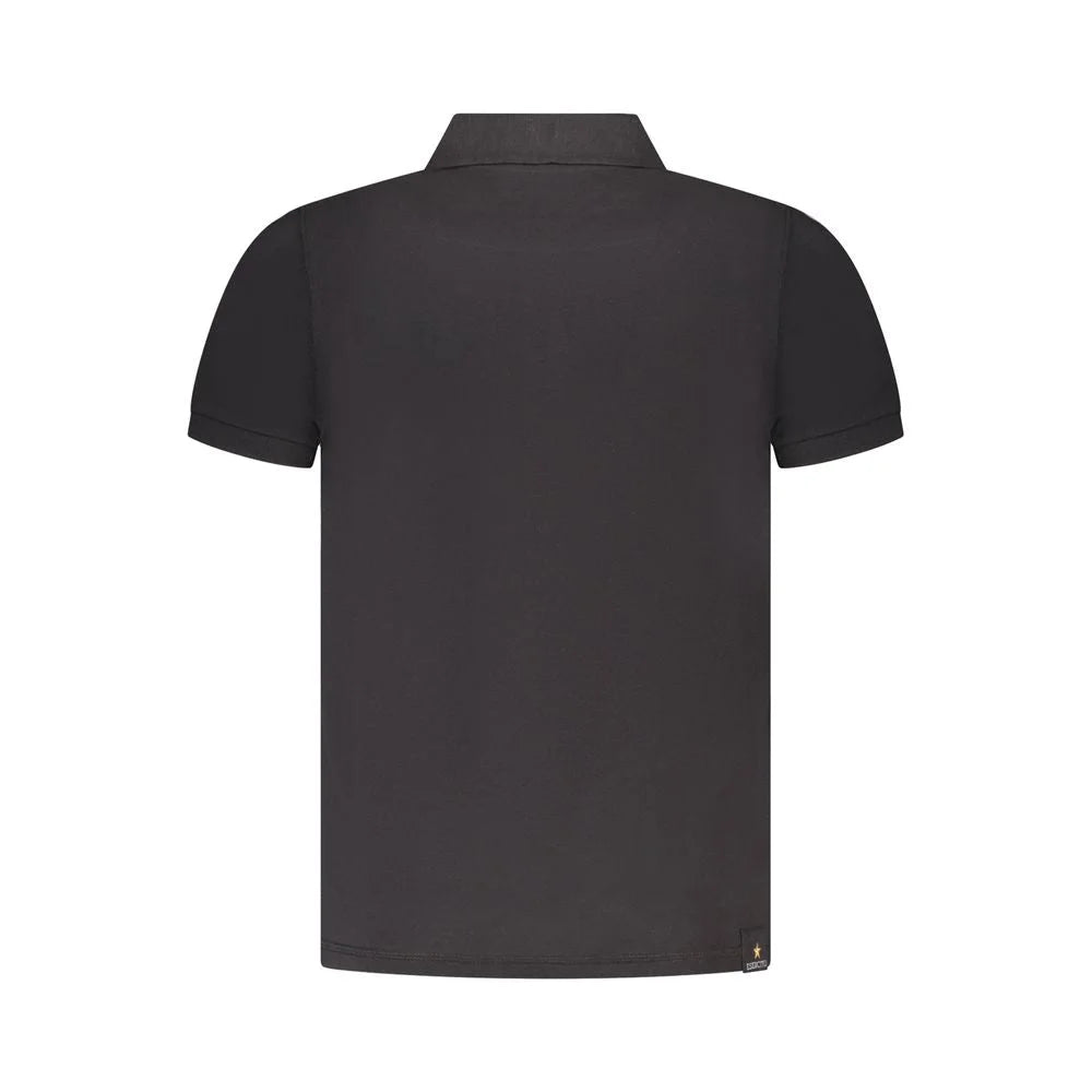 Accademia Militare Black Cotton Polo Shirt - Polos