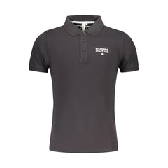Accademia Militare Black Cotton Polo Shirt - Polos
