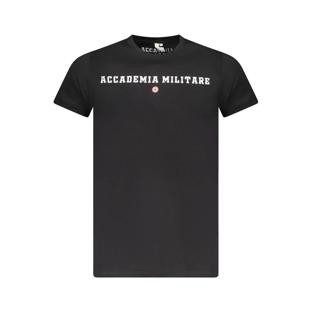 Accademia Militare Black Cotton T-Shirt