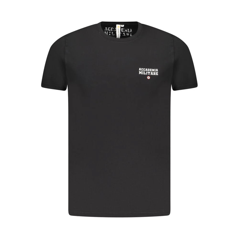 Accademia Militare Black Cotton T-Shirt - T-Shirts