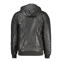 Accademia Militare Black Polyester Jackets & Coat - Bomber Jackets