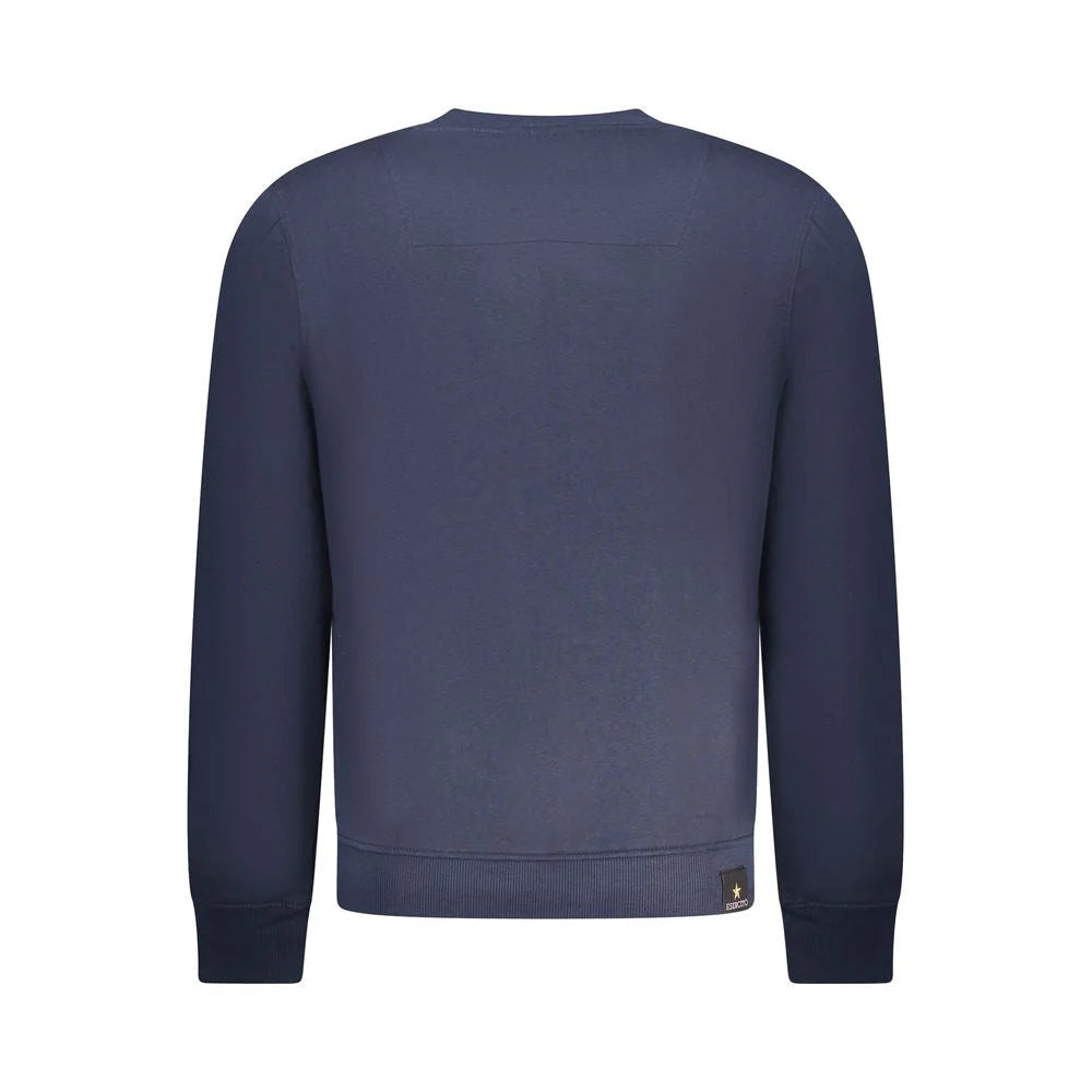 Accademia Militare Blue Cotton Men Sweater - Sweaters