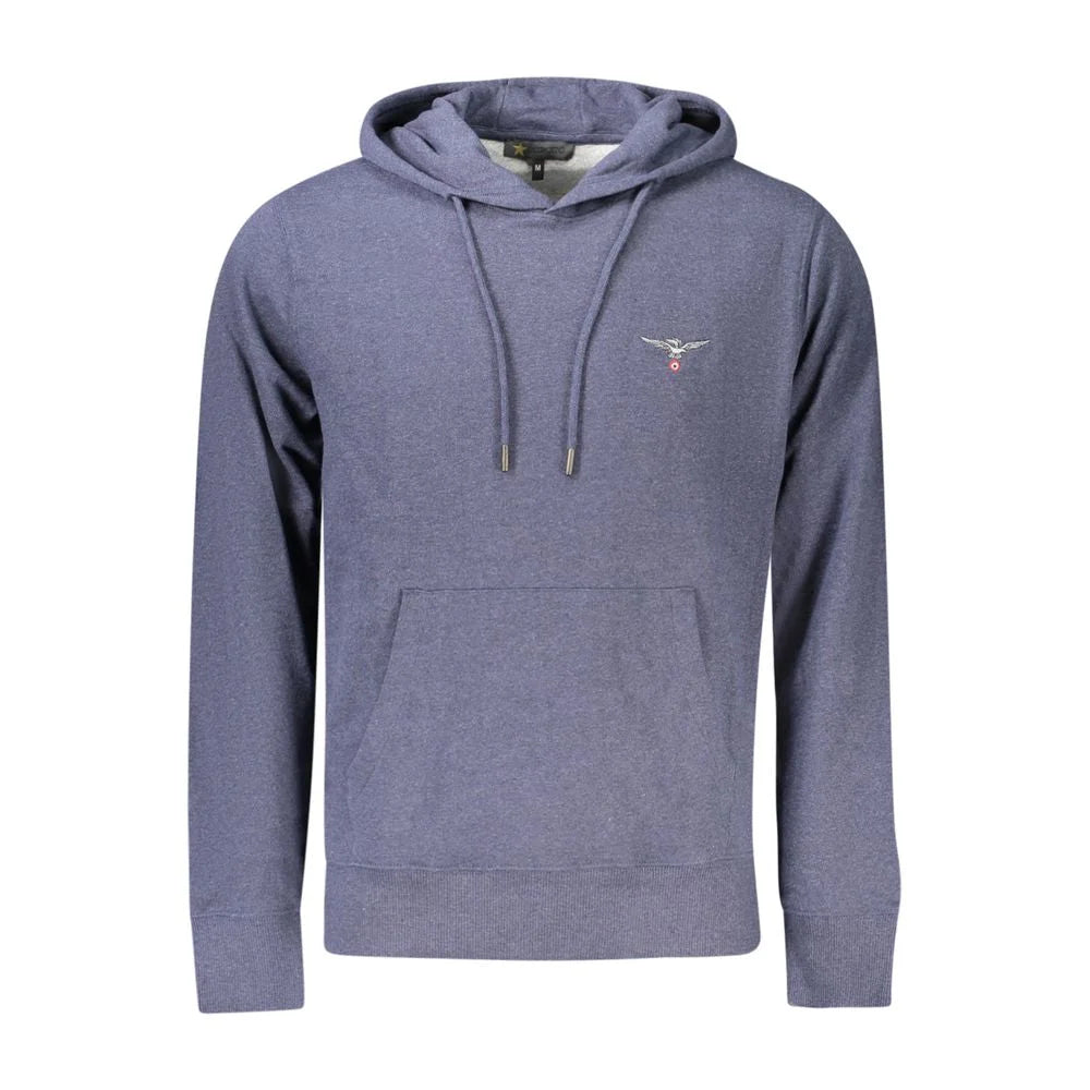 Accademia Militare Blue Cotton Men’s Hooded Sweater - Hoodies