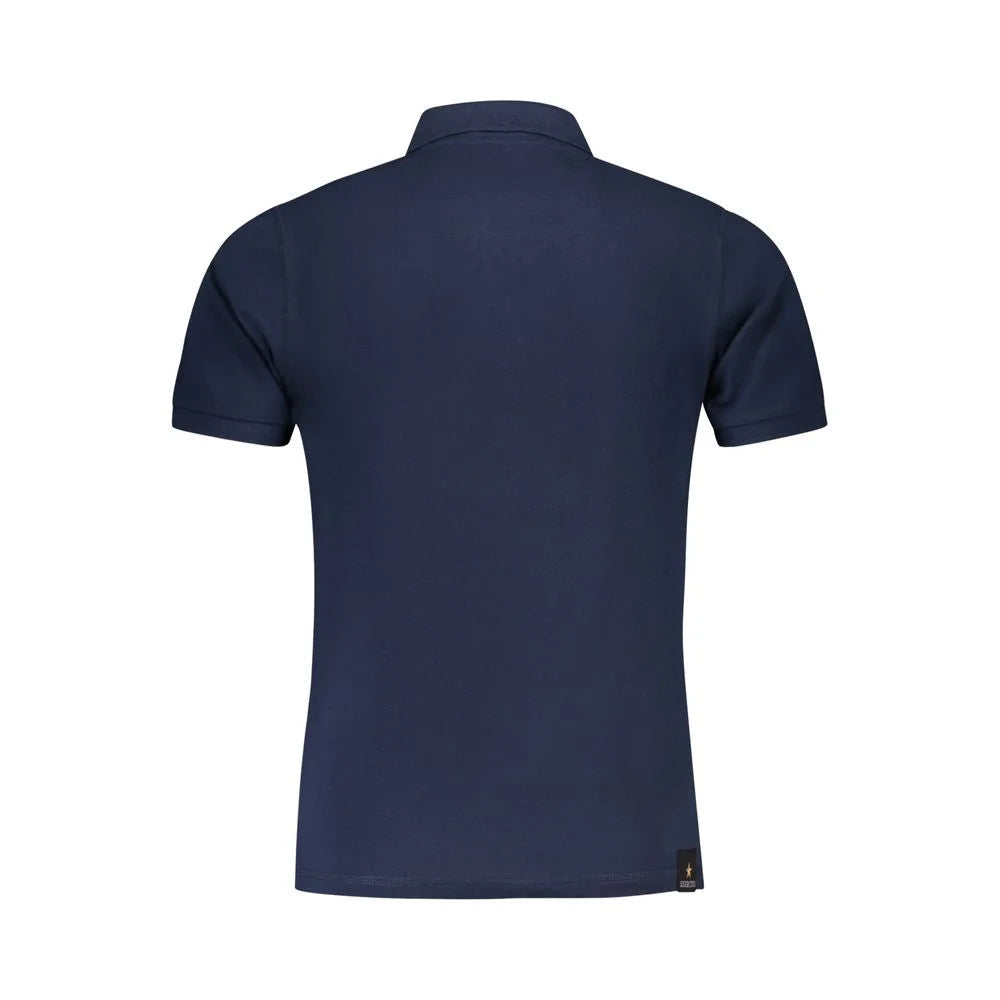 Accademia Militare Blue Cotton Polo Shirt - S