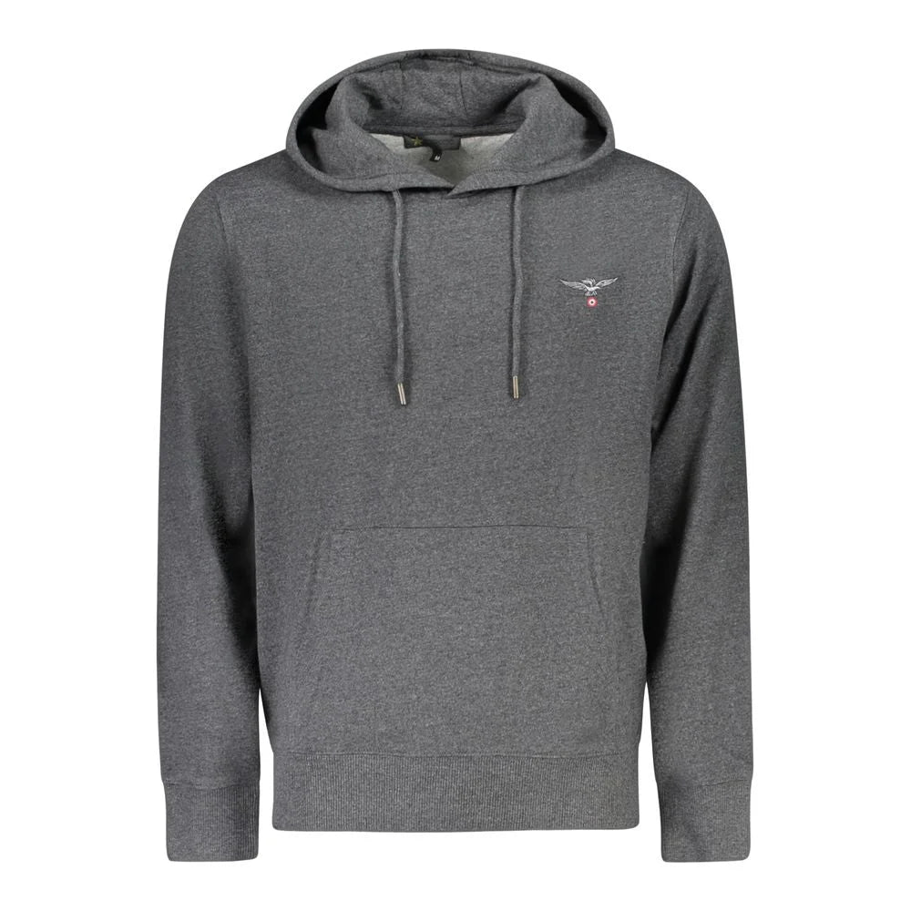 Accademia Militare Gray Recycled Cotton Men Sweater - Hoodies