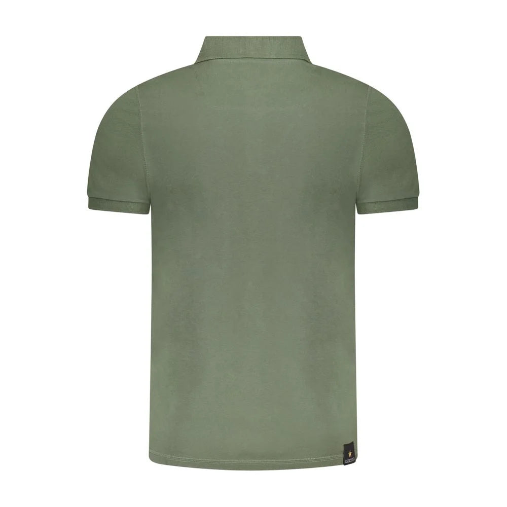 Accademia Militare Green Cotton Polo Shirt - Polos