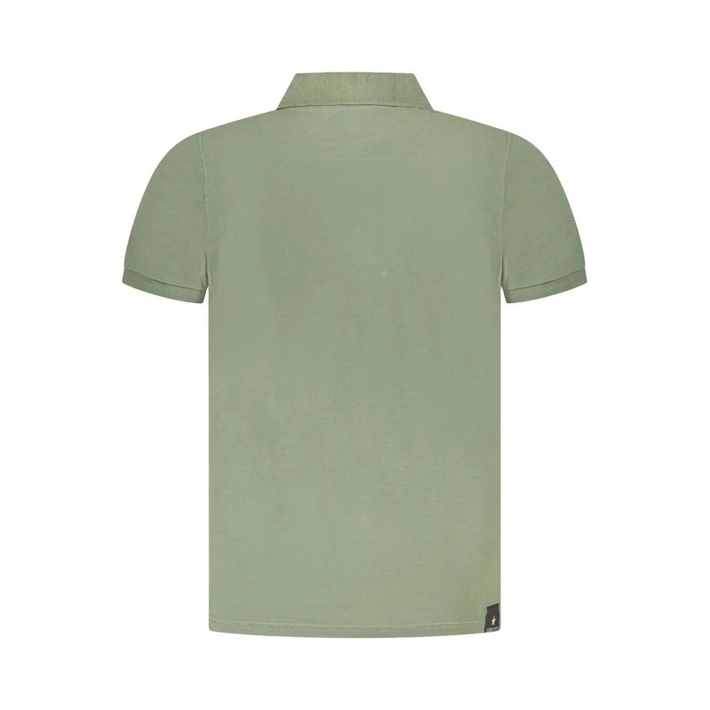 Accademia Militare Green Cotton Polo Shirt - Polos