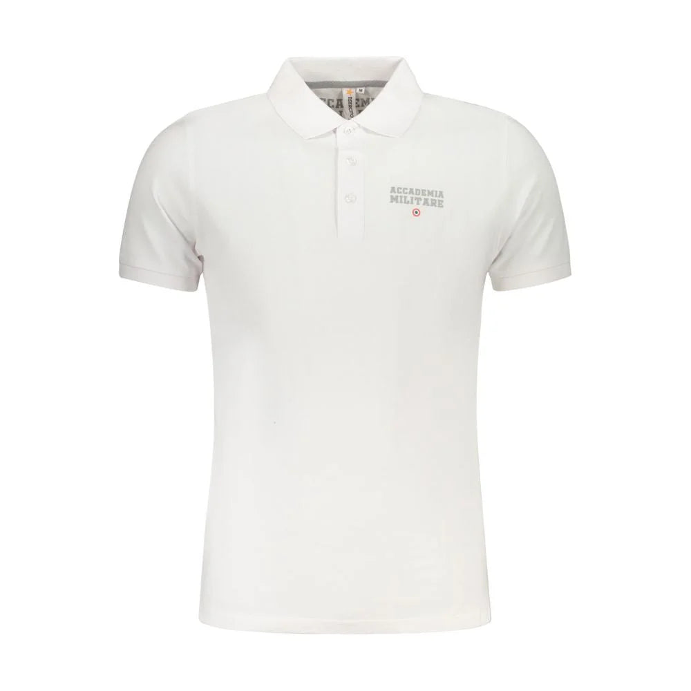Accademia Militare White Cotton Polo Shirt - Polos