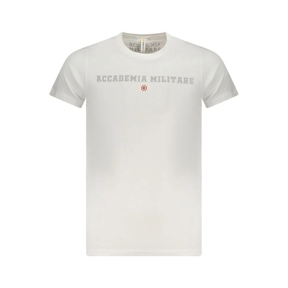 Accademia Militare White Cotton T-Shirt - T-Shirts