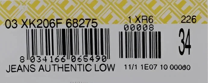 Acht Beige Cotton Patchwork Jeans - W34 - Jeans