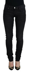 Acht Black Cotton Slim Fit Women Casual Denim Jeans - Jeans