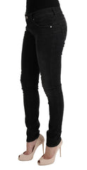 Acht Black Denim Cotton Bottoms Slim Fit Jeans - W26 - Jeans