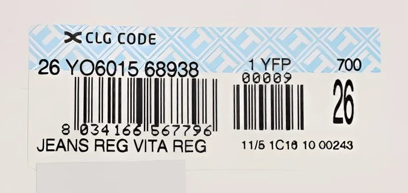 Acht Black Denim Cotton Bottoms Slim Fit Jeans - W26 - Jeans