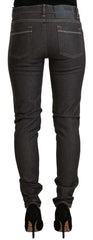 Acht Black Low Waist Skinny Denim Slim Fit Jeans - W26 | IT40