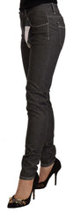 Acht Black Low Waist Skinny Denim Slim Fit Jeans - W26 | IT40