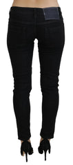 Acht Black Low Waist Slim Fit Cotton Denim Jeans - W26 - Jeans