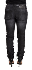 Acht Black Washed Cotton Low Waist Skinny Denim Trouser Jeans - W26 - Jeans