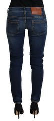 Acht Blue Cotton Low Waist Skinny Women Casual Jeans - W26 - Jeans