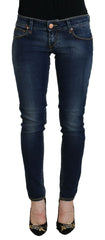 Acht Blue Cotton Low Waist Skinny Women Casual Jeans - W26 - Jeans