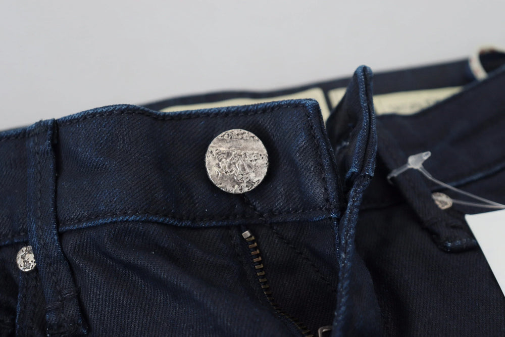 Acht Blue Cotton Low Waist Slim Fit Women Casual Denim Jeans - W26 - Jeans