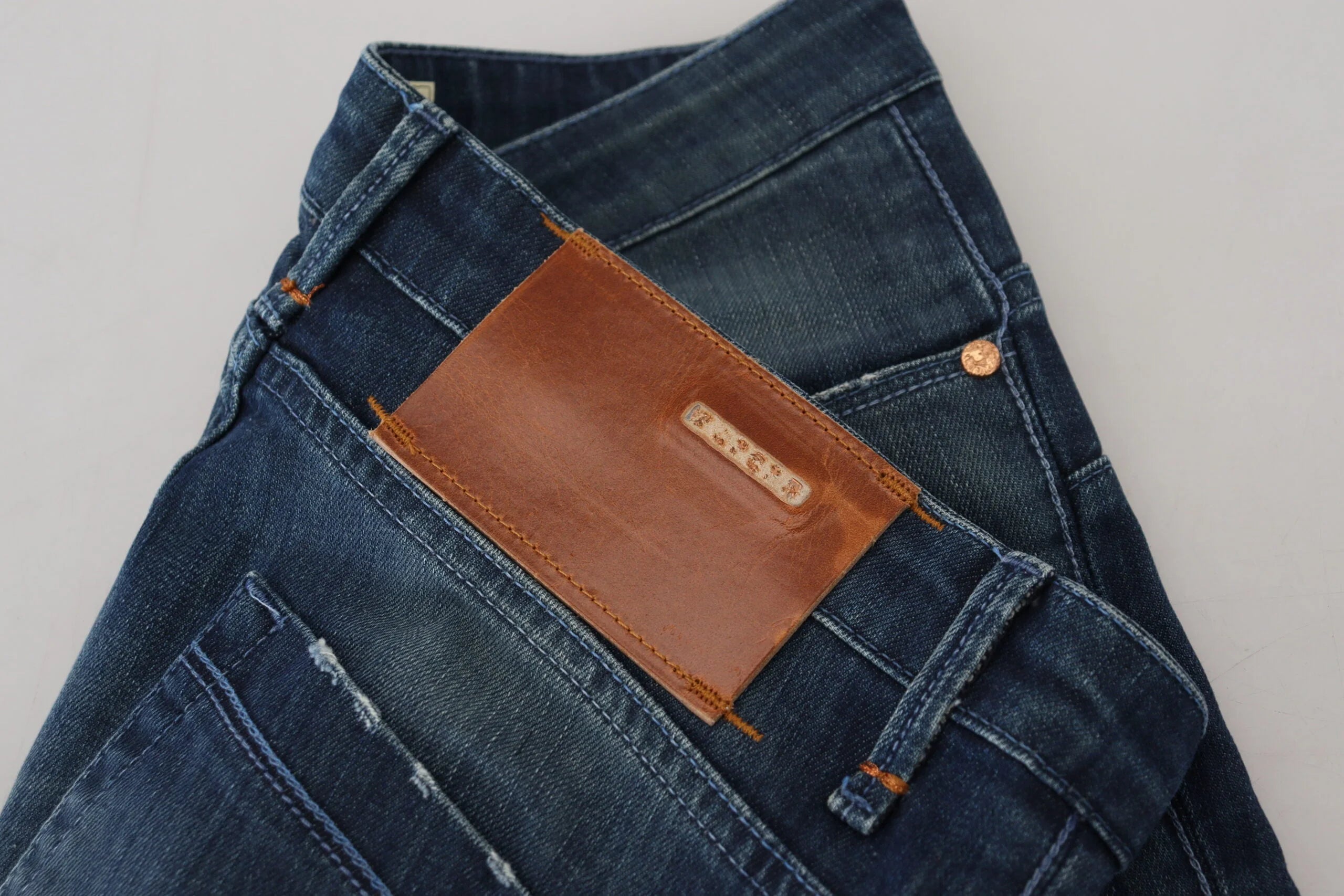 Acht Blue Cotton Slim Fit Women Casual Denim Jeans - W26 - Jeans